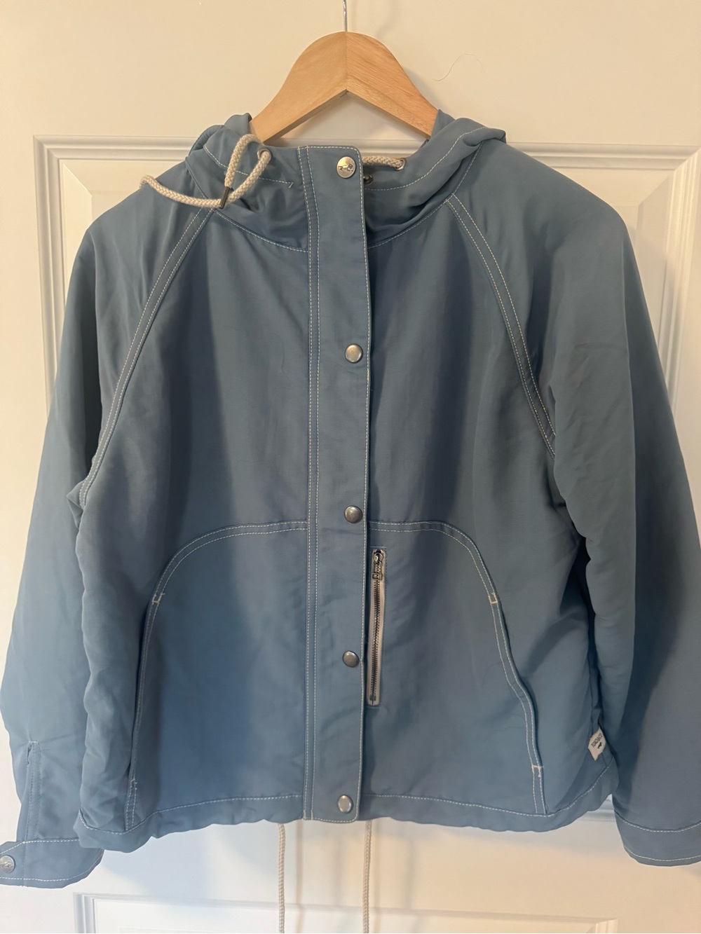 Toad&Co Women's Hooded Jacket in Dusty Blue